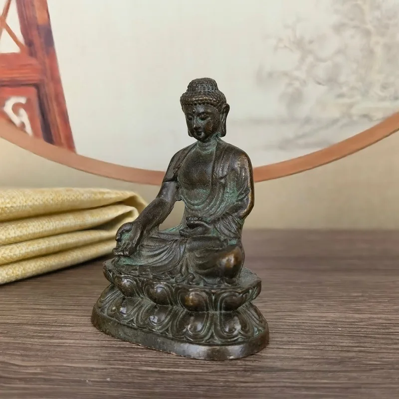 Small Large Sun Tathagata Buddha Small Ornament Antique Miscellaneous Collection Home Buddha Statue Sakyamuni Ornament