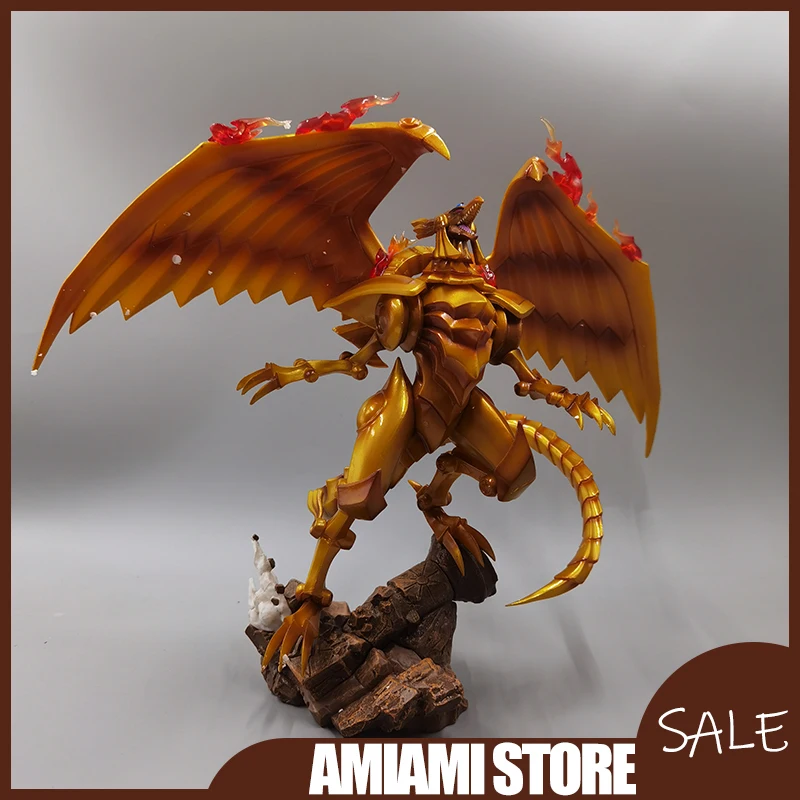 ฟิกเกอร์ยูกิโอ มังกรปีกแห่งรา ขนาด 27 ซม. รุ่น GK รูปปั้นเทพเจ้าอียิปต์ การ์ดสามเทพผี ของตกแต่ง ของเล่น