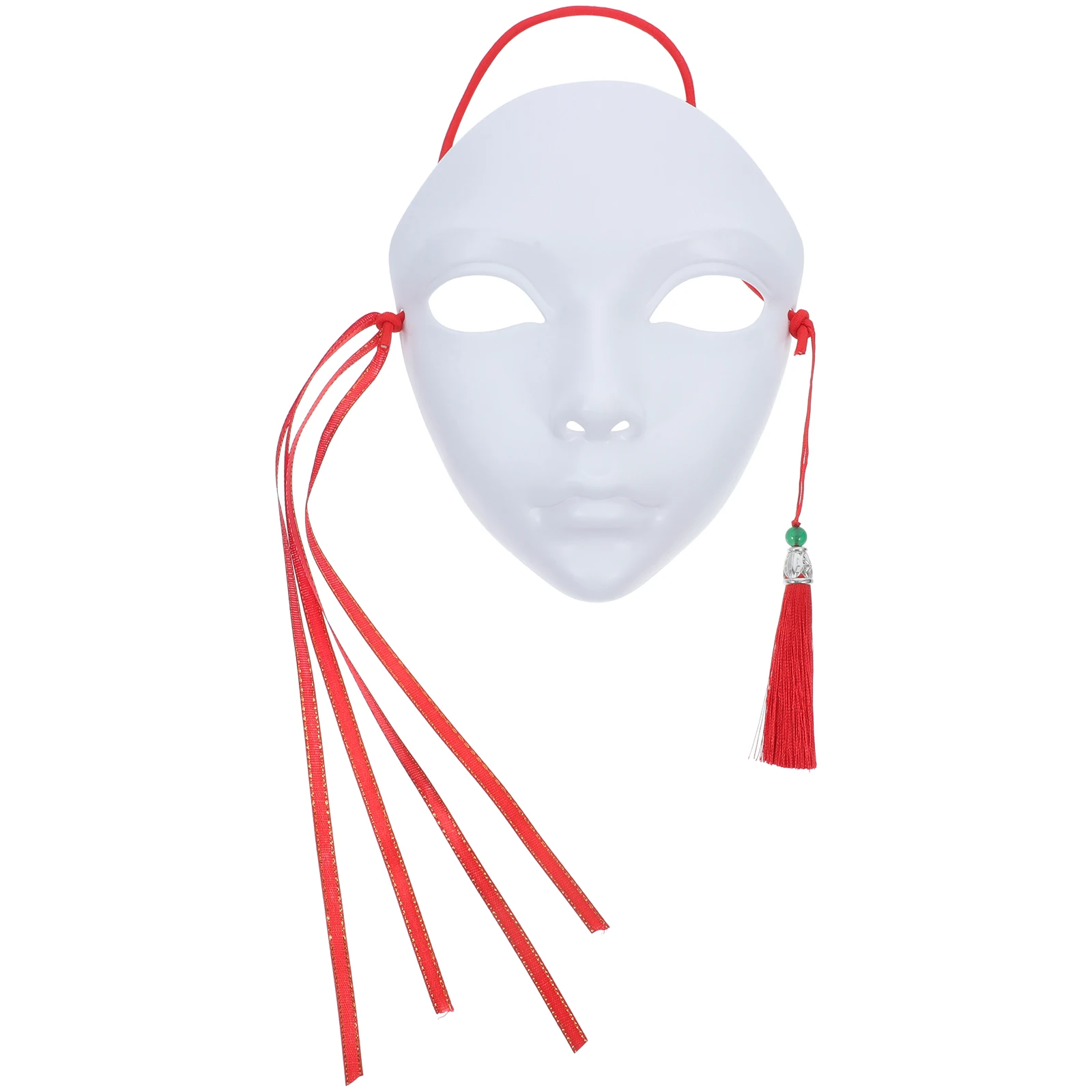 

Unfinished White Mask DIY Craft PP Material Fits Most Faces Masquerade Halloween Cosplay Costume White Mask Masks for Adults