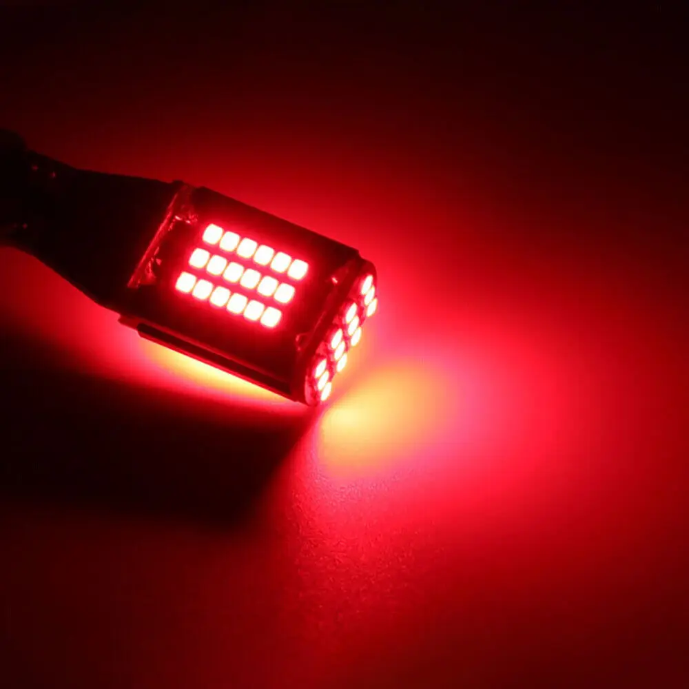 2Pcs T15 High Power LED Canbus Backup Light Reserve Lamp W16W 921 912 48SMD 4014 Red White Yellow Canbus Bulbs for Vehicle
