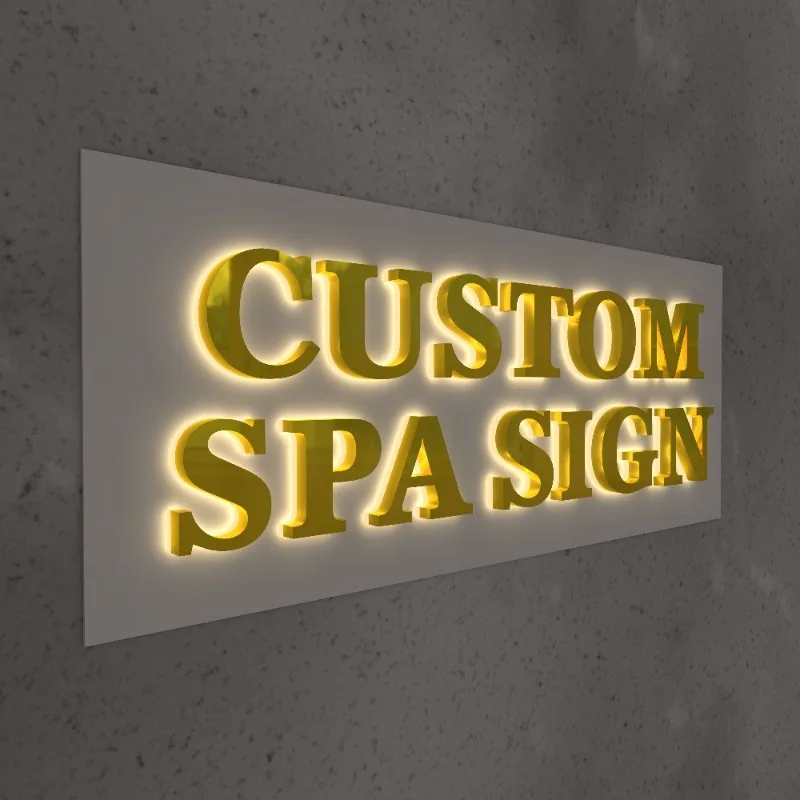 Customized Signage Backlit Dimensional Led Business Sign Channel Letter Sign for Custom Office Signs