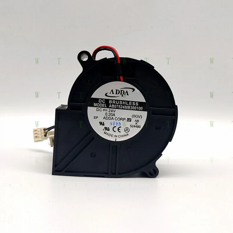 

H 1 pcs ADDA 24V0.20A AB07524MB300100 7530 7CM turbo blower fan
