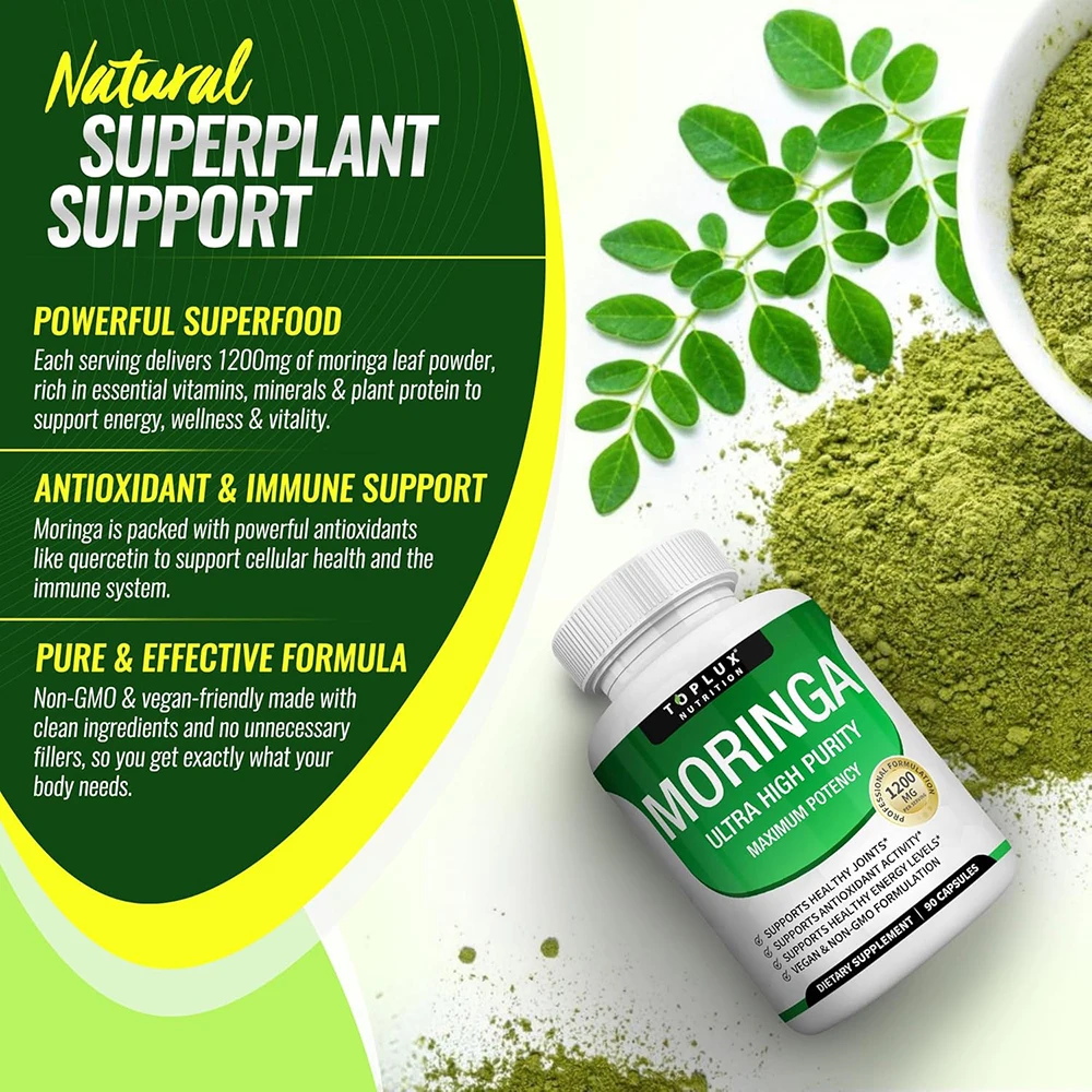 Moringa-capsules 1200 mg - Puu - Moringa Leaf Powder recensie en prijs