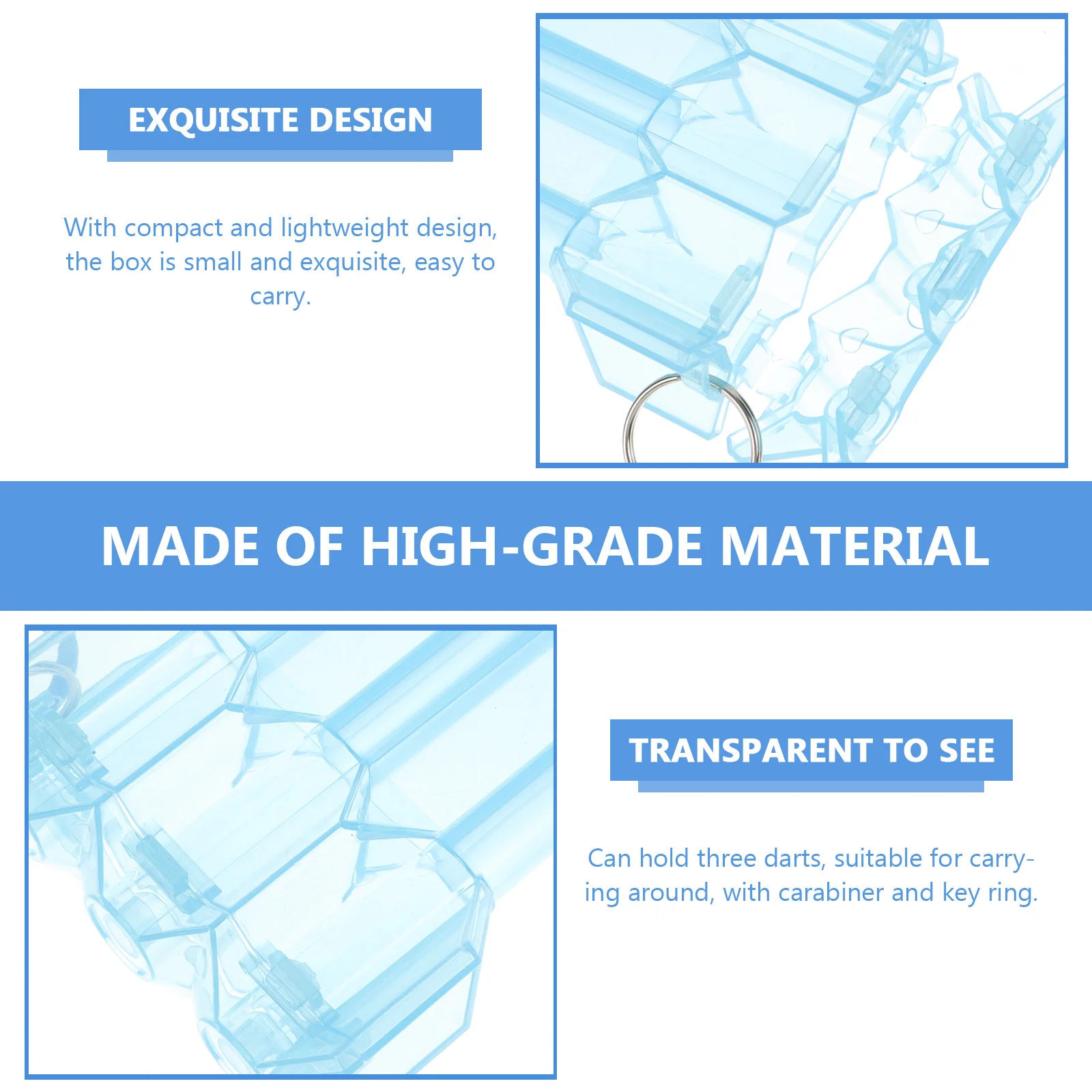 

Органайзер для бутылок Blue Dart Box с открывалкой для бутылок, креплением для ключей и крышкой, прочный и долговечный