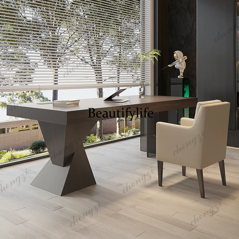 

General Manager Office Desks Living Room Reception Study Table Office Desk Bedroom Artificial Board Furniture K182