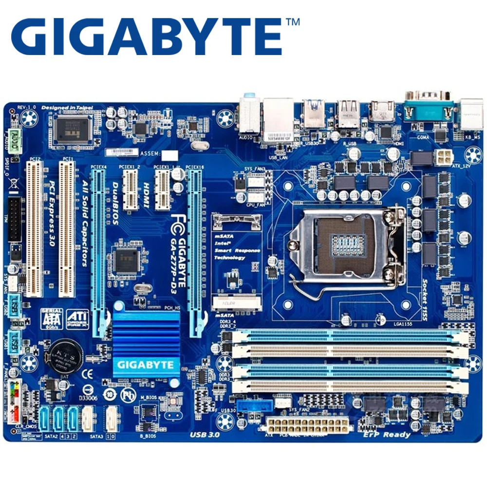 GIGABYTE GA-Z77M-D3H LGA1155 : Computer Motherboards Computer Motherboard Fit for