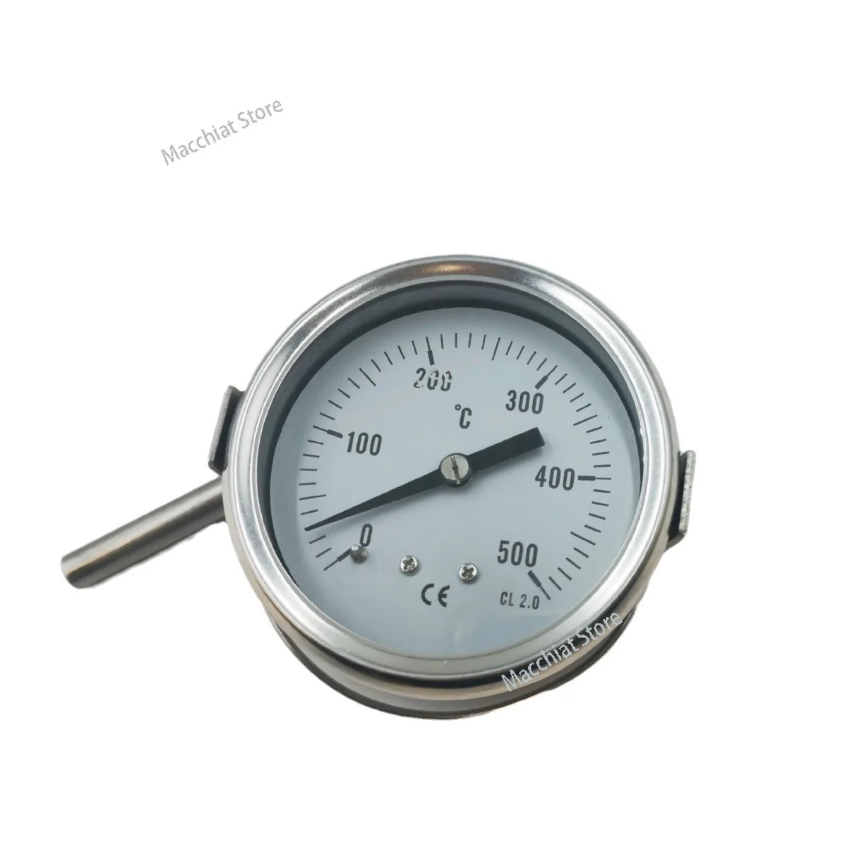 Pizza 0 To 500 Degrees All-Steel Round Thermometer High Temperature Oven