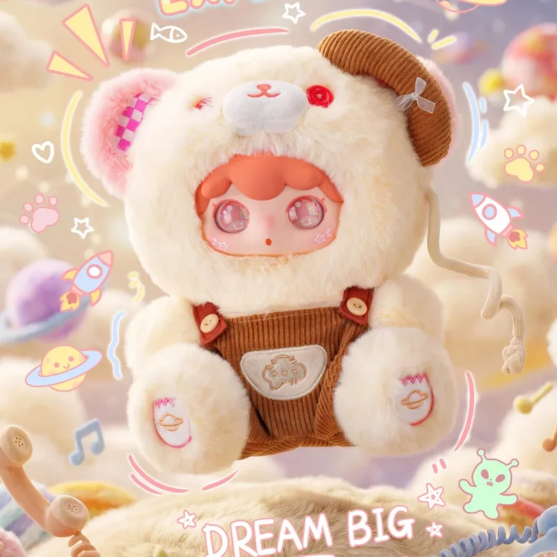 

Baby Three 400% Vinyl Plush Doll Kimipapa Tiny Cosmos Blind Box Collectible Desktop Decoration Birthday Gift For Girl Toy