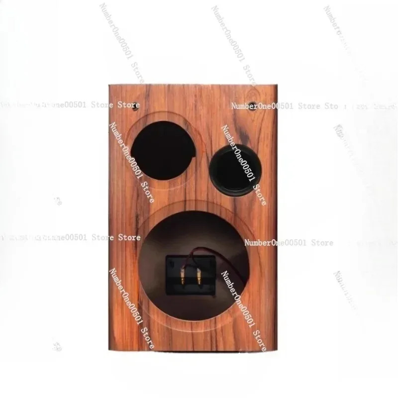 6.5 Inch Premium Empty Speaker Cabinet Professional Grade Bookshelf Enclosure for DIY Passive Speakers Solid Wood Construction