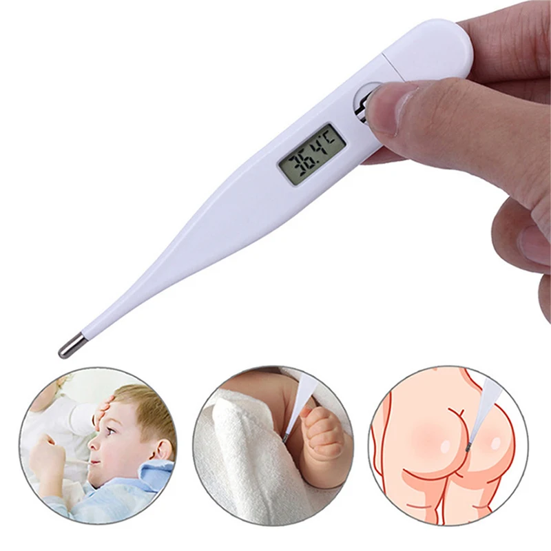 Baby Thermometers Pulse Oximeter Finger Digital Thermometer Accurate Oral Armpit Temperature Reading Fever Alert Termometer