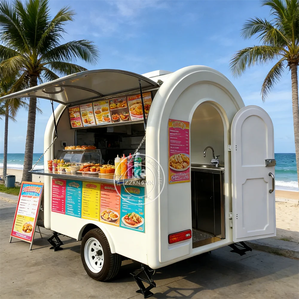 

Mobile Box Food Cart Coffee Van Custom Ice Cream Snack Dessert Trailer Truck Portable Ice Cream Food Trailer Fully Equipped