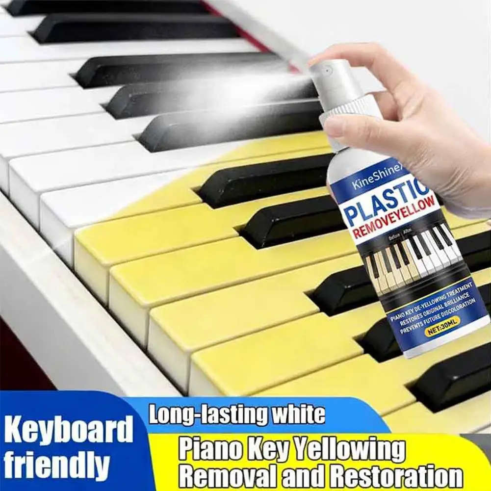 Piano Cleaner & Polish Spray for High Gloss Finishes Anti-Static Piano Care Kit with Microfiber Cloth Fingerprint Remover