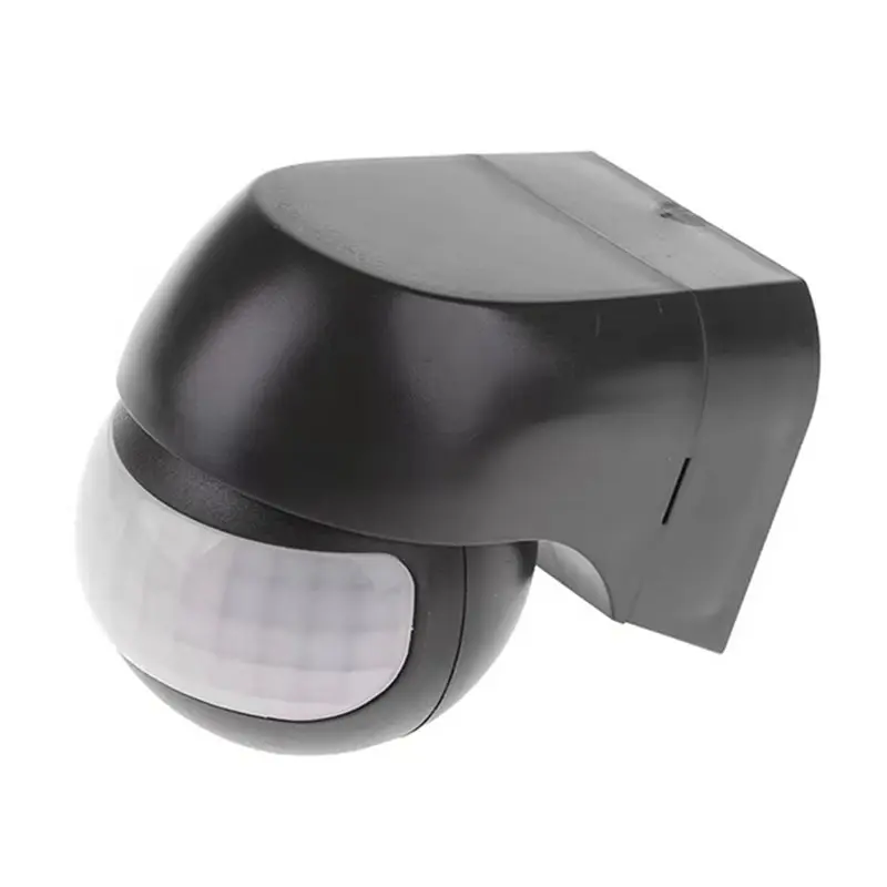 [A92Z!NEW】 PIR Detector Outdoor Infrared Long Range Motion Sensor AC100V-240V Wall Switch LED Sensor Waterproof Timer Light Blac