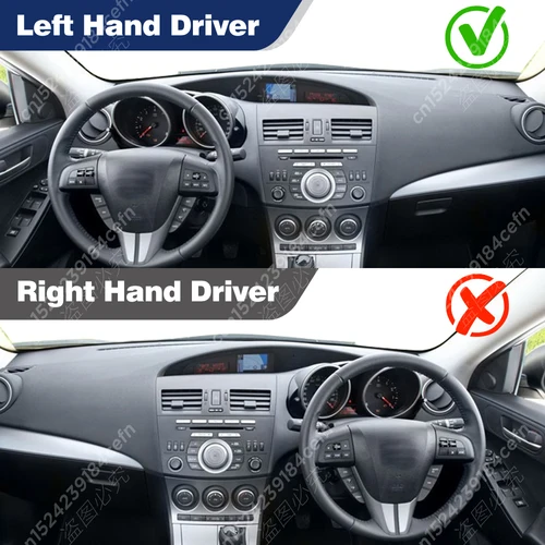 Imagen 2 del producto Cubierta del salpicadero del coche para Mazda 3 M3 BL 2009 2010 2011 2012 2013 alfombrilla para salpicadero parasol alfombras Anti-UV accesorios para coche