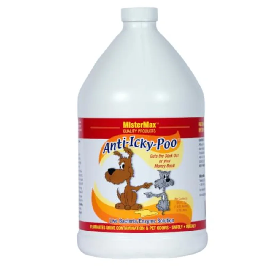

Mister Max Anti Icky Poo Pet Urine Enzyme Cleaner and Feces Odor Remover Enzymatic Cleaner for Dog and Cat Urine Pet Odor Remov