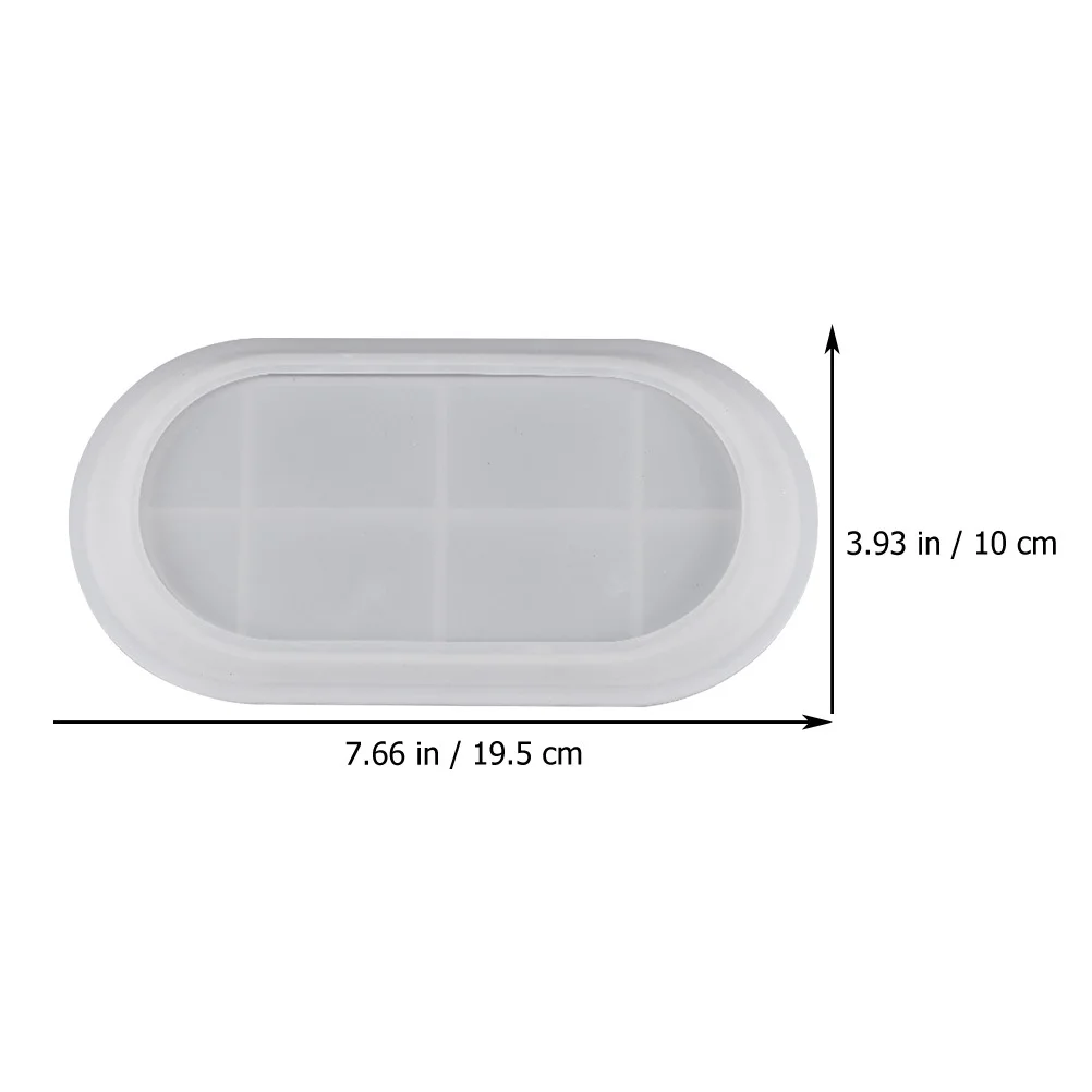 2Pcs DIY Plate Mold Epoxy Resin Storage Tray Creative Simple Application Method Unique DIY Tray Mold Craft Accessories