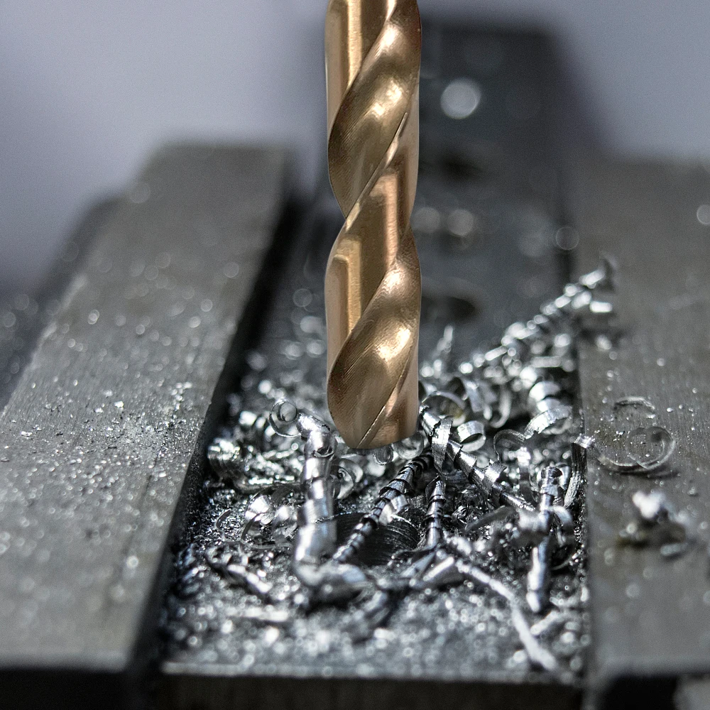 HUAZHICHUN 10 pezzi dimensioni 5.0mm 5.2mm 5.5mm 5.8mm M42 8% cobalto, Set di punte da trapano per metallo