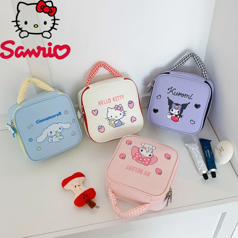 

Sanrio New Women's Makeup Bag Fashion High Quality Handheld Toilet Bag Cartoon Versatile Large Capacity Cosmetics Storage Bag