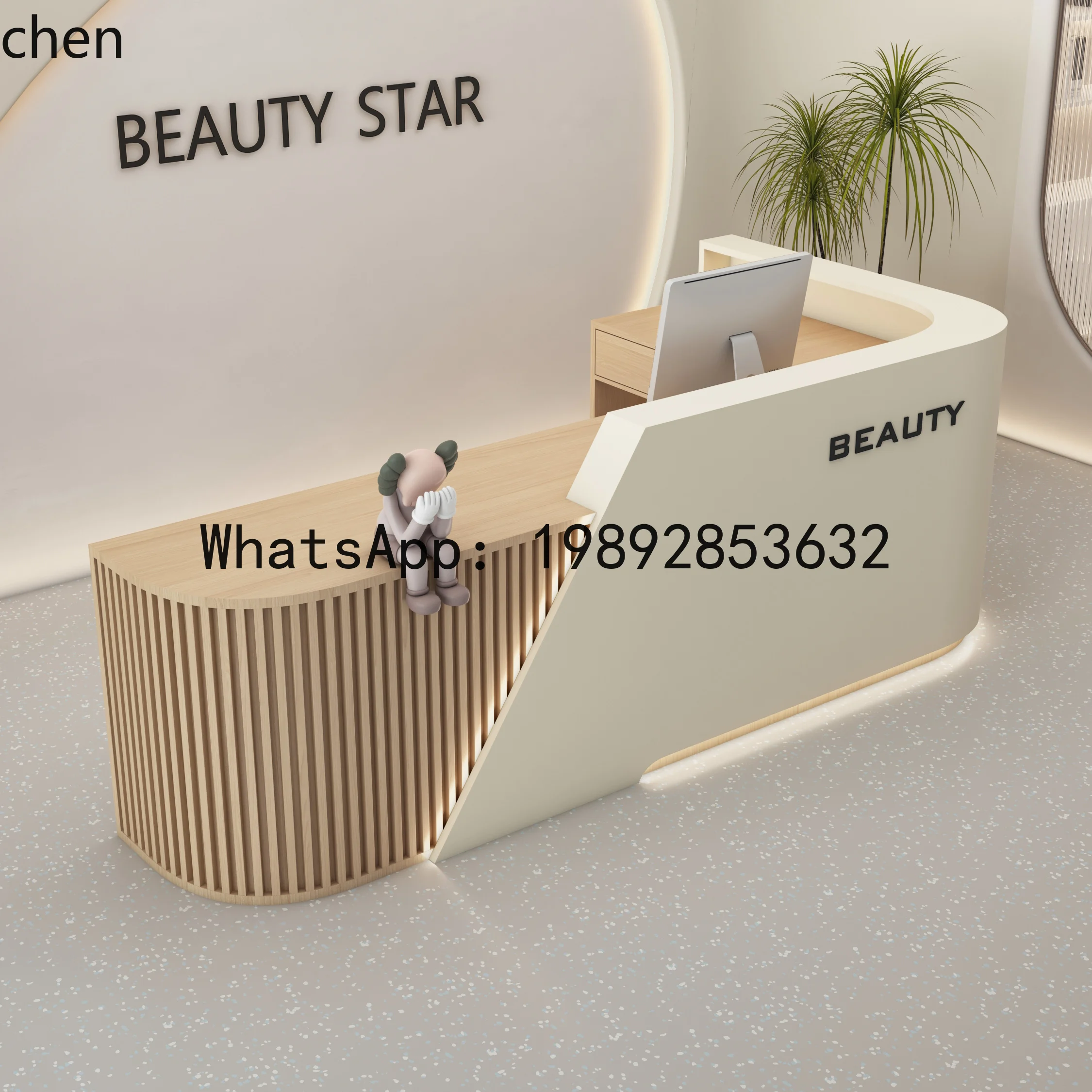 beauty salon checkout page clothing store training institution reception desk bar table