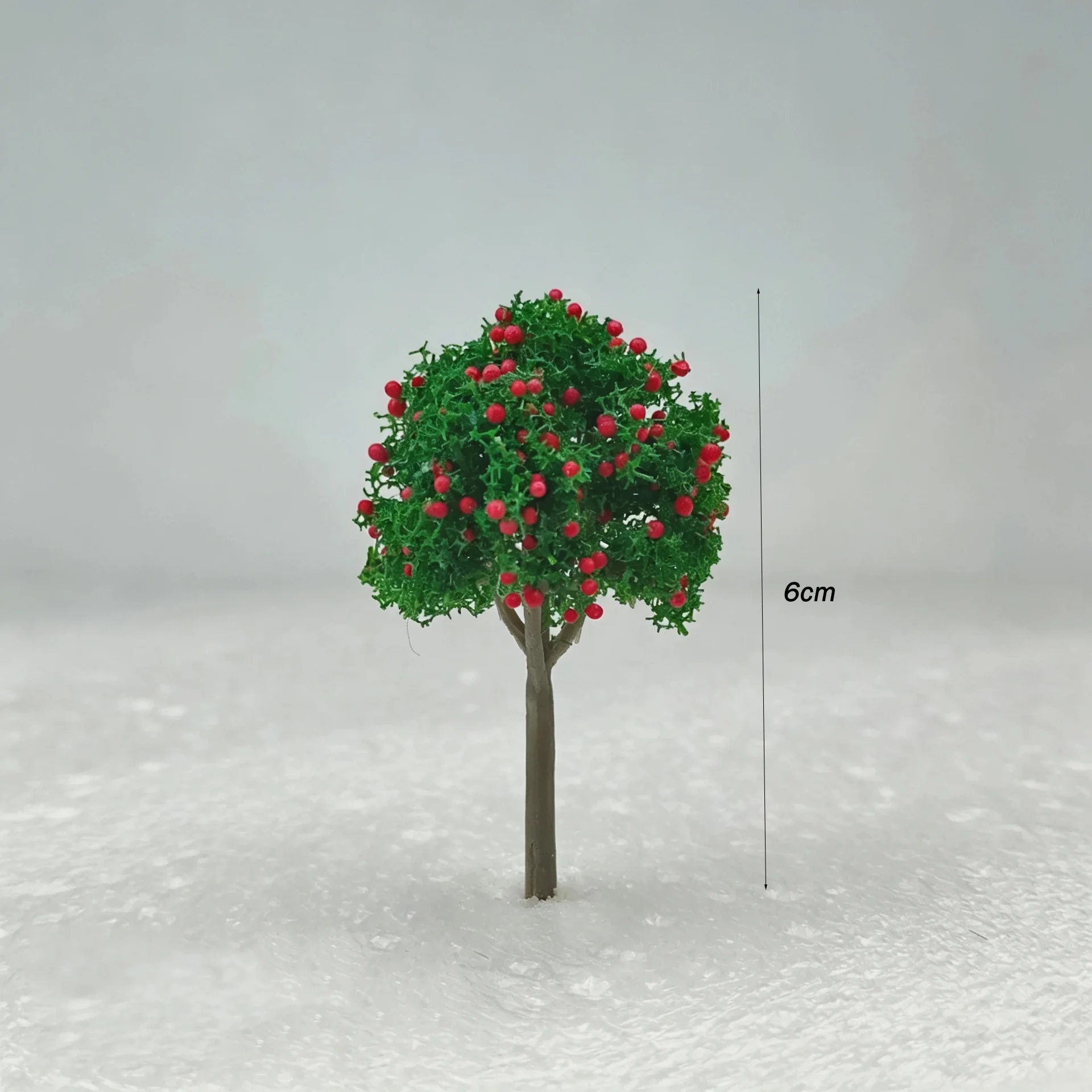 Height 6-10cm Mini Fruit Tree Model Landscape Scenery Tree Simulation Building Sand Table Scene DIY Diorama Making Accessory 5pc