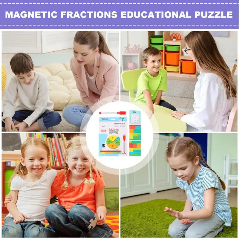Fraction Circles Manipulatives Magnetic Fraction Games & Tiles Rainbow Fractions Manipulatives Math Manipulatives Fraction