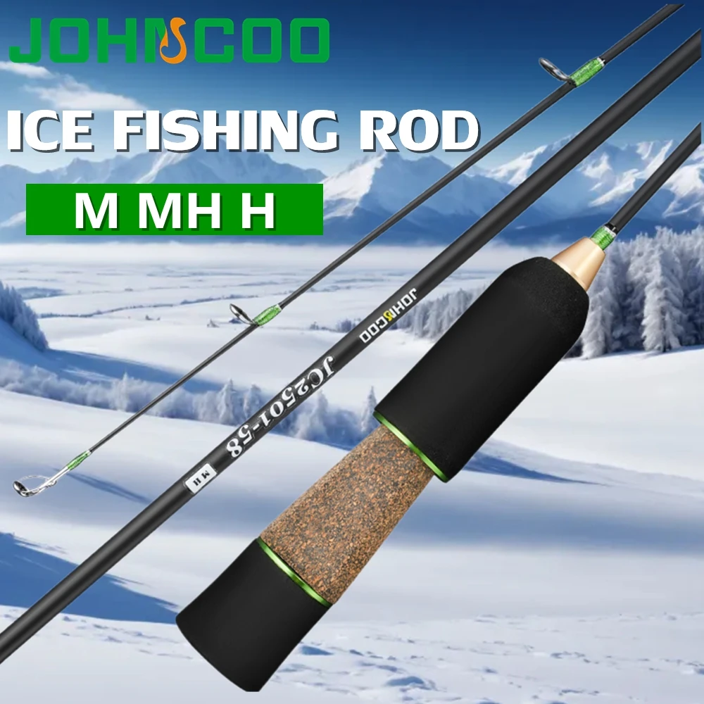 Canne à pêche sur glace M MH H cannes à pêche d'hiver léger rivière carpe matériel de pêche canne à pêche sur glace dure