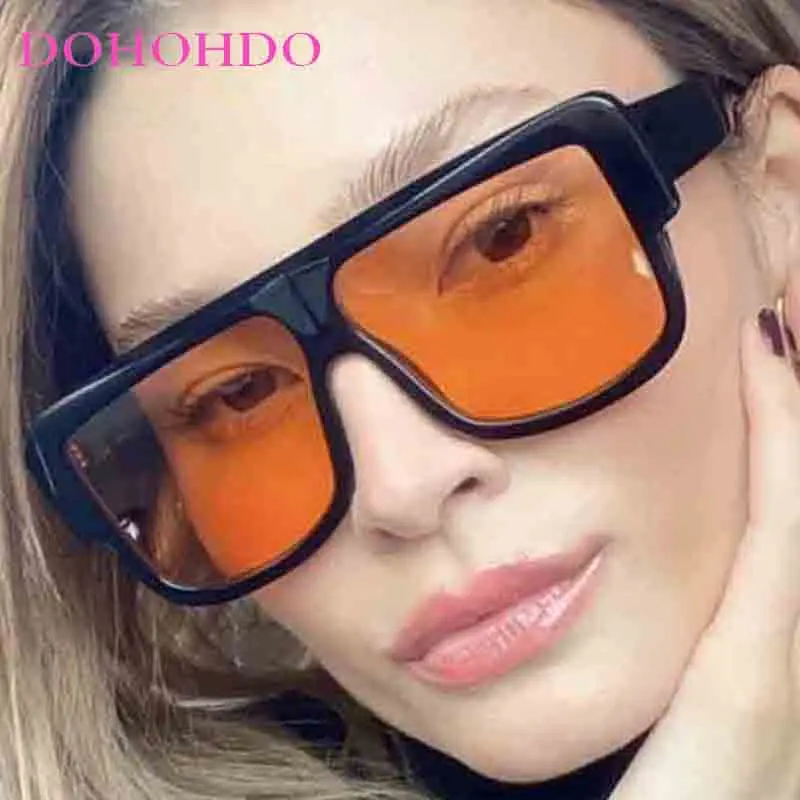 

Retro Personality Oversized Square Frame Women Sunglasses Brand Designer Men Sunglass Drive Hiking Travel Shade Goggles UV400