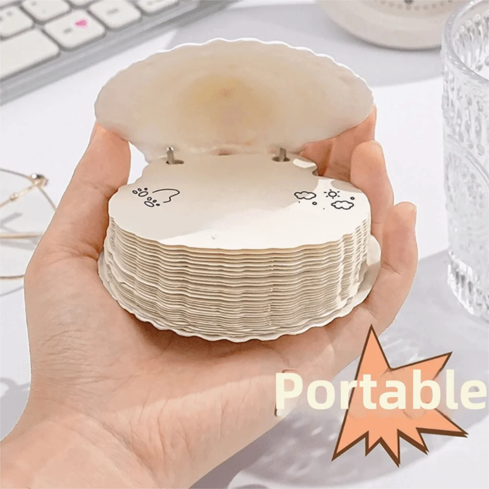 Natural Seashell Seashell Notebook Multi-Purpose Blank Inner Pages Memo Pad Portable Design Refillable Notepad Gift Purpose
