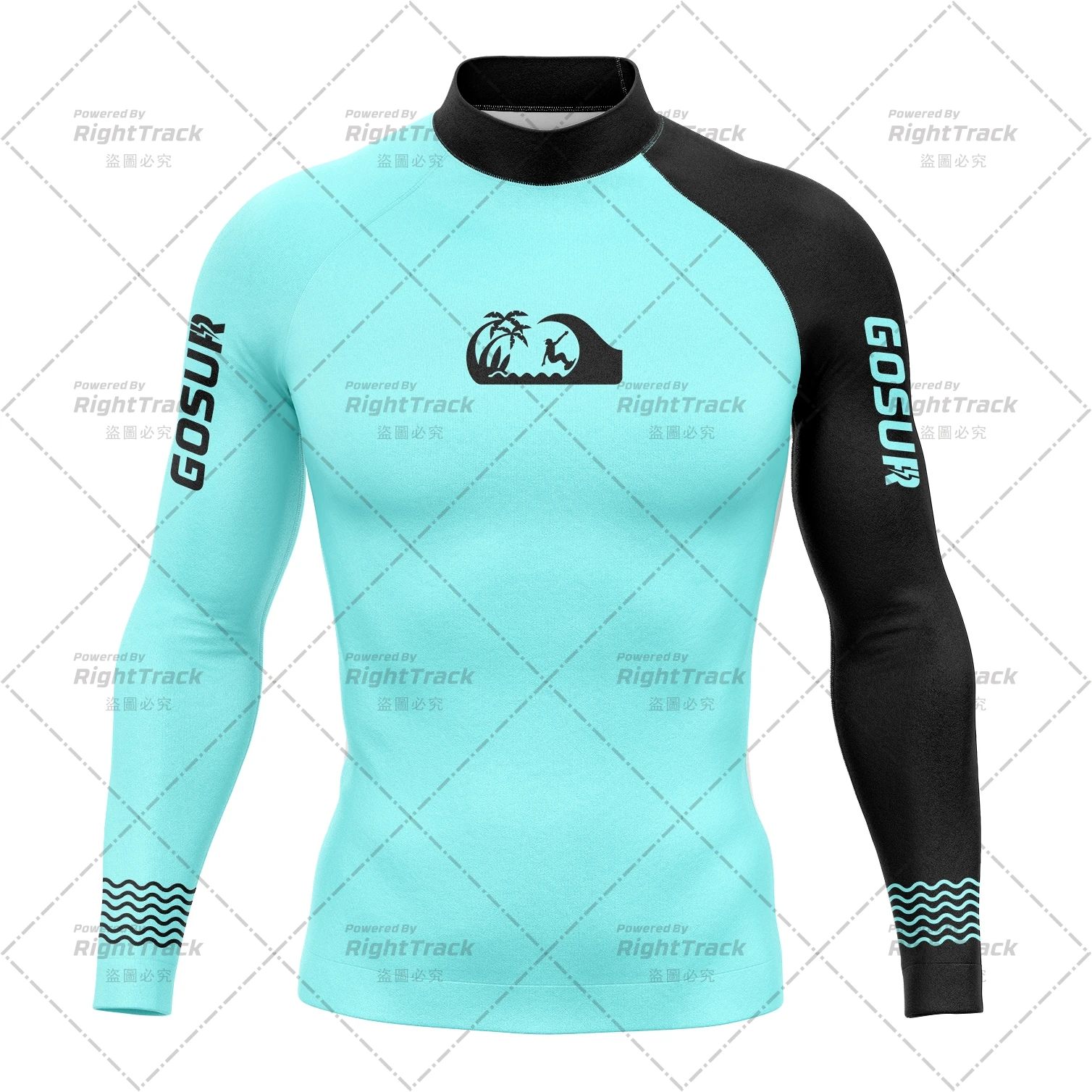 

Men's Rash Guards GOSUR New Product Launch Quick Dry Surfing Shirt Summer Breathable UV Resistant Surfing Suit Customizable