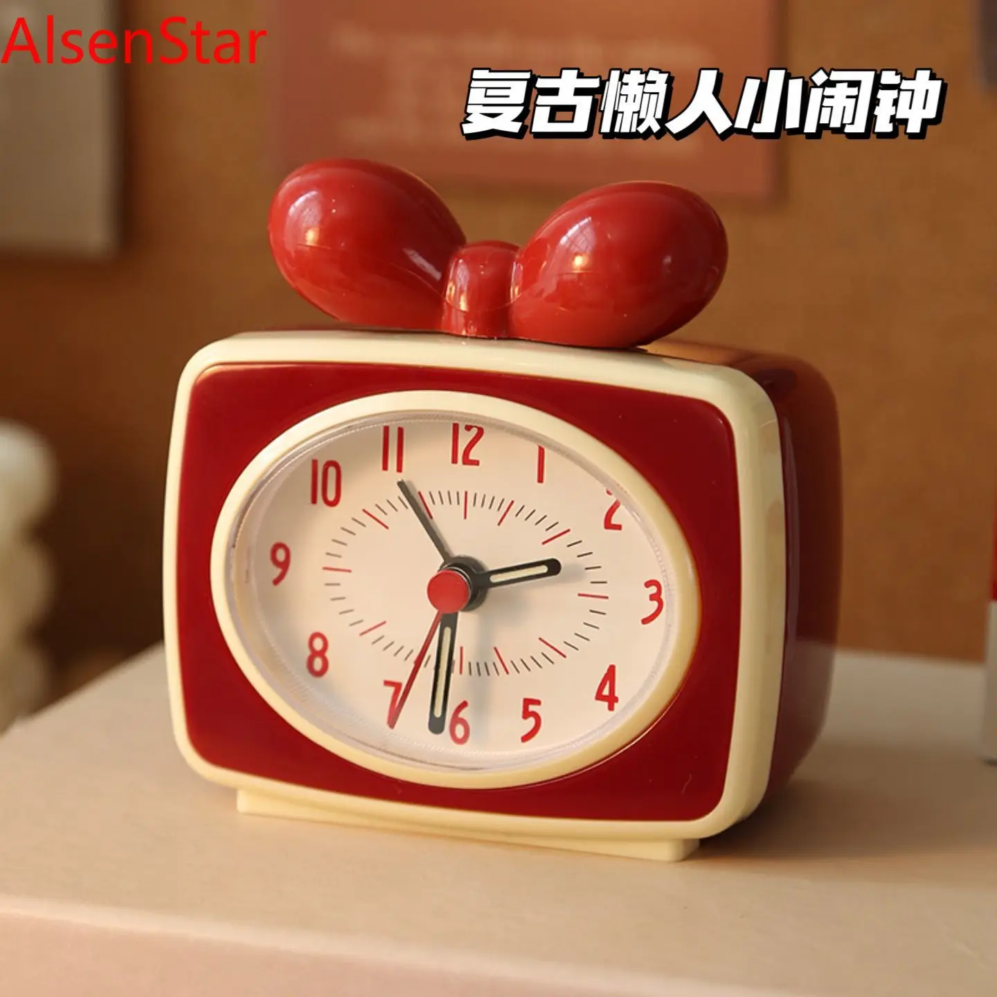 Sweet Girls Bedroom Alarm Clock Electronic Large Volume Desktop Clock Birthday Christmas Gift Children Lazy Wake-up Clock