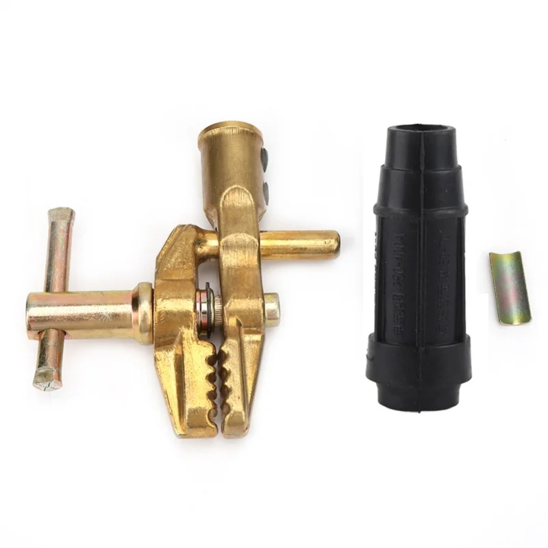 

Heavy Duty 600A Brass Welding Earth Ground Cable Clip For Welder Tools (All Brass)