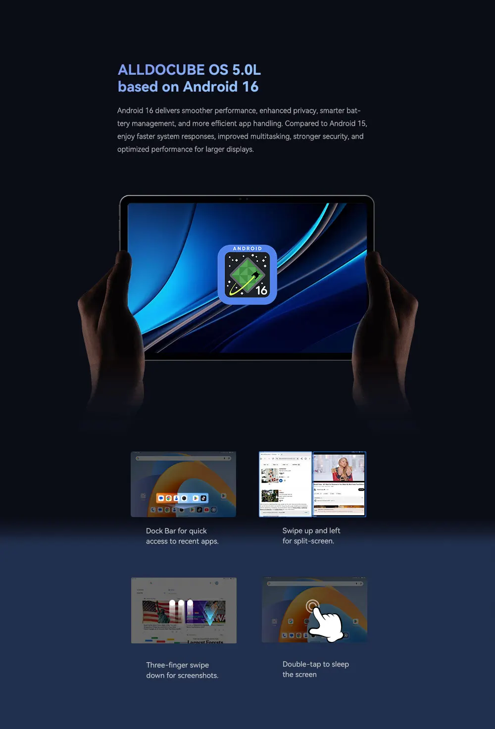 ALLDOCUBE iPlay 70 Max Pro Tablet 13'' 2.5K Dsiplay Unisoc T7300 16GB RAM 128GB ROM Android 16 10000mAh 4G LTE Tablet