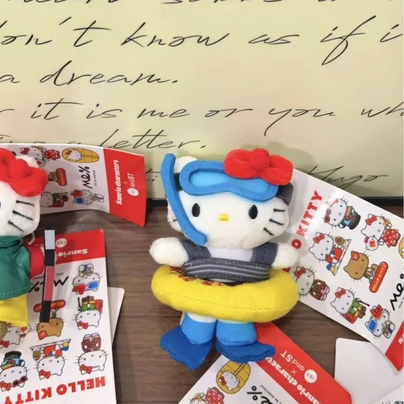 جديد سانريو الكرتون مرحبا كيتي حقيبة سحر الكرتون لطيف كيتي أنيمي سلاسل المفاتيح Kawaii سوبر رائعتين ألعاب من القطيفة هدايا العيد