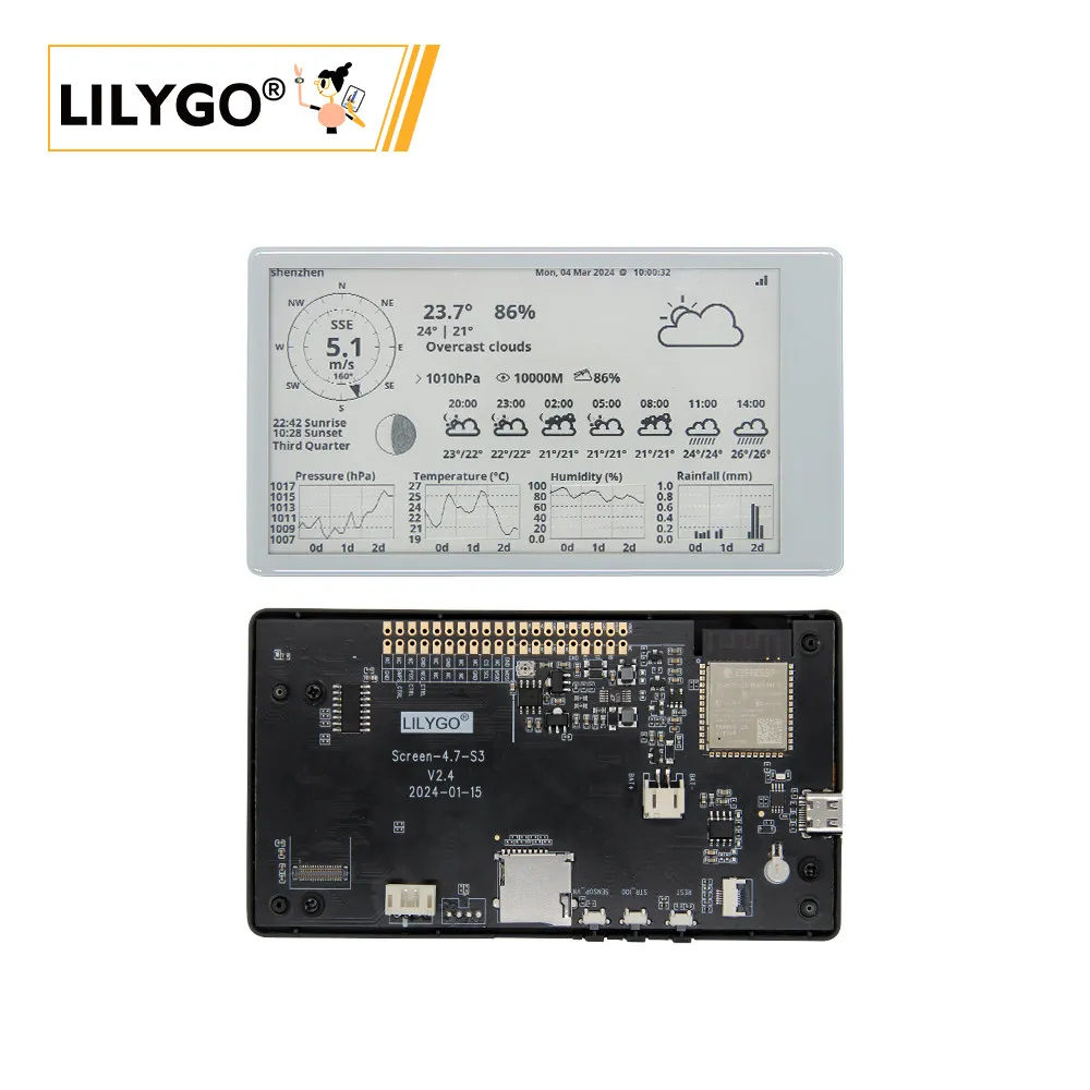 LILYGO T5 ESP32 S3 4.7 inch ink screen touch version WiFi Bluetooth low power development board module