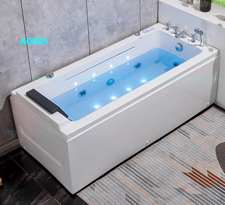 

SPA Bathtubs Acrylic Single Size Free Style Bathroom Ice Chiller With Waterfall Outlet Air Small Jets Inflatable PVC Water Tub