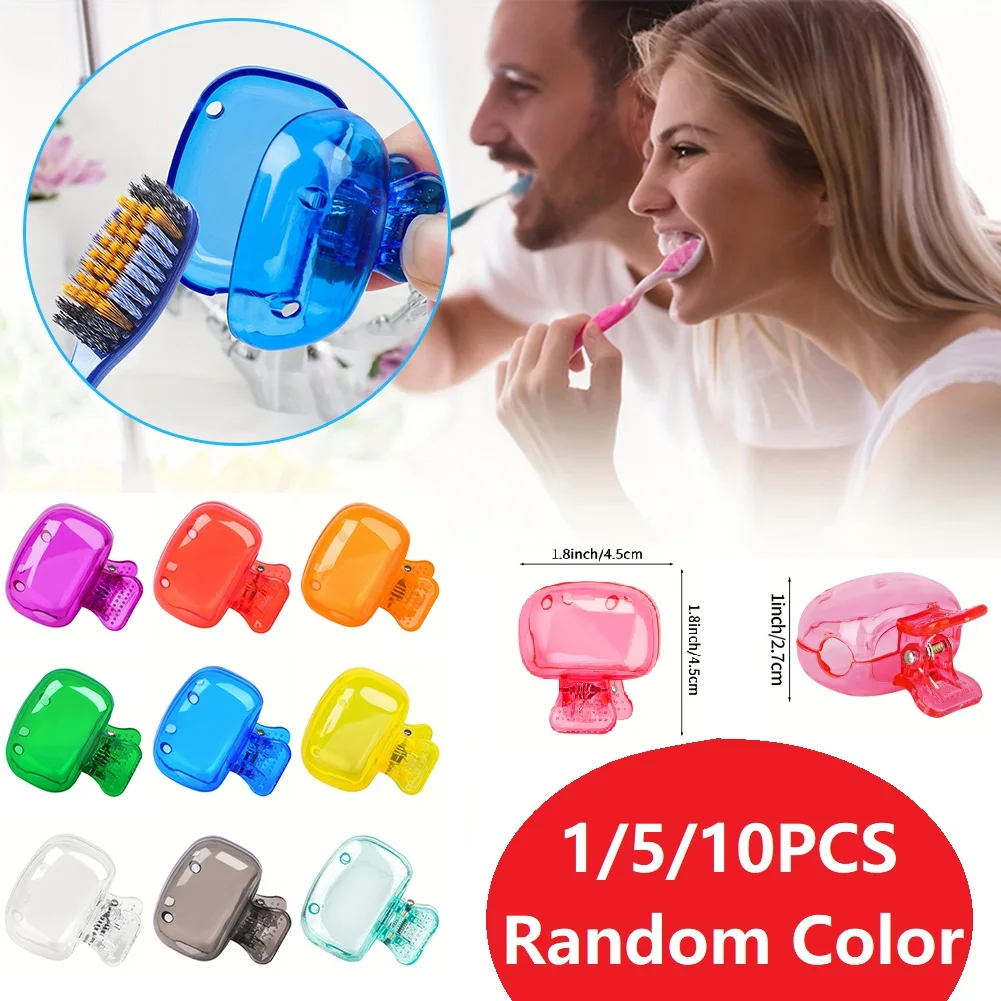 

Портативная головка зубной щетки, защитный чехол для путешествий, кемпинга, пластиковый пылезащитный универсальный чехол для зубной щетки, защитные колпачки