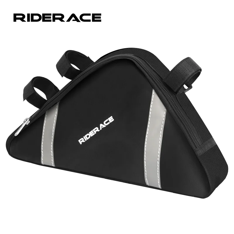 Bicycle Bag With Reflective Strip Mountain Bike Front Tube Frame Bags Waterproof Durable MTB Triangle Pouch Cycling Accessories