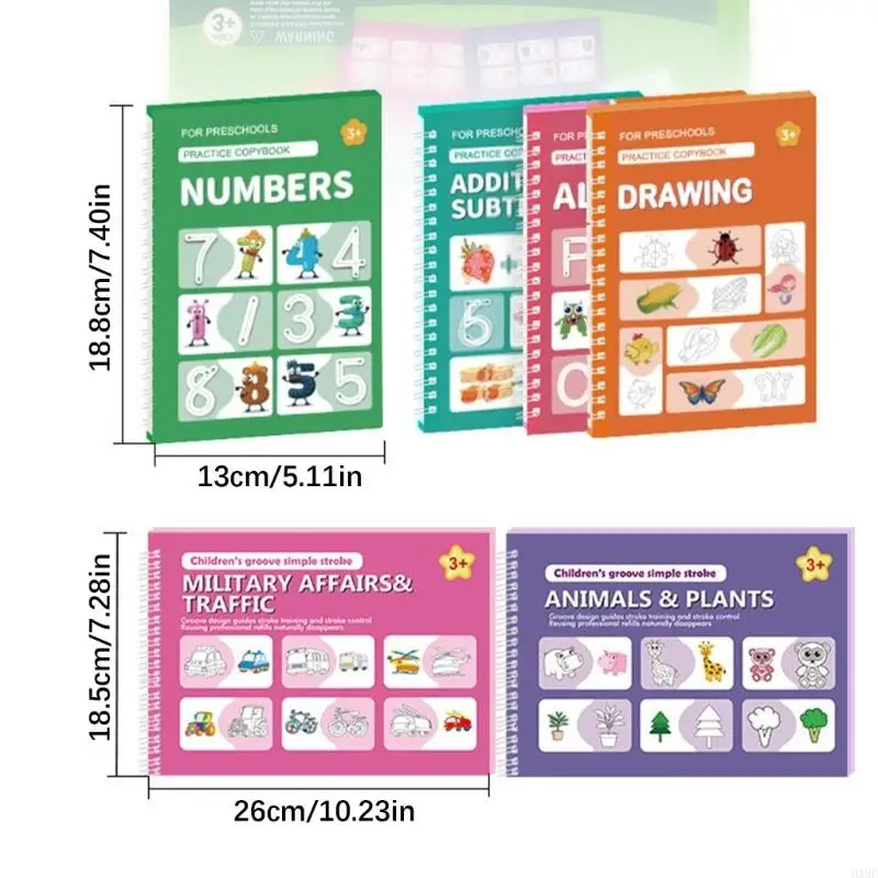 2025 مصنف جديد لتتبع الكتابة اليدوية للأطفال مع أدلة حروف منقوشة #6