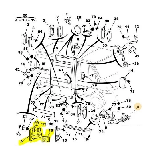 Sliding door bottom reel complete right JUMPERR-BOXER-DUCATO 9033-. S01-35233108