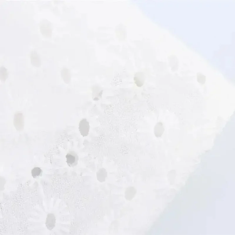 Women's Retro V-neck Mini Dress Long Lantern Sleeve Embroidery Hollow Single-breasted Pleated Summer Solid Color Loose Fit