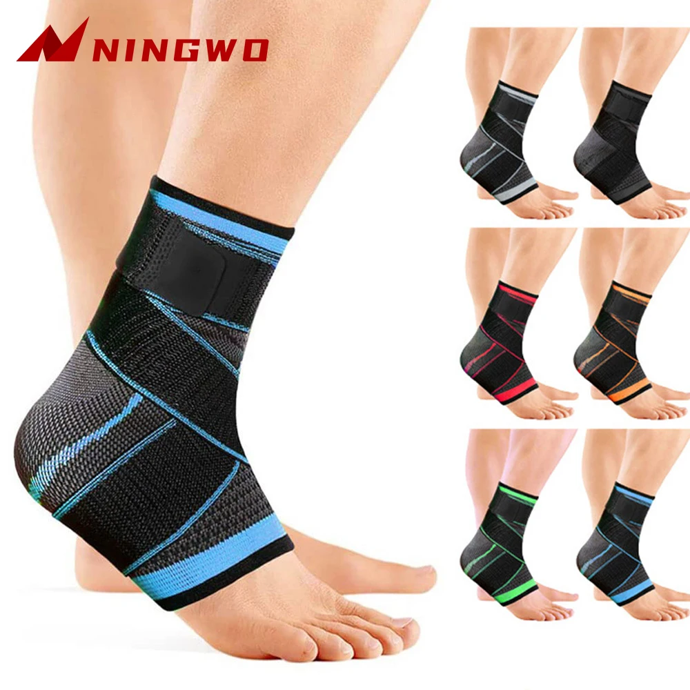 

1PC Adjustable Compression Bandage Ankle Support Ankle Brace Elastic Ankle Strap Protector Fitness Sport Gym Stabilize Ligaments