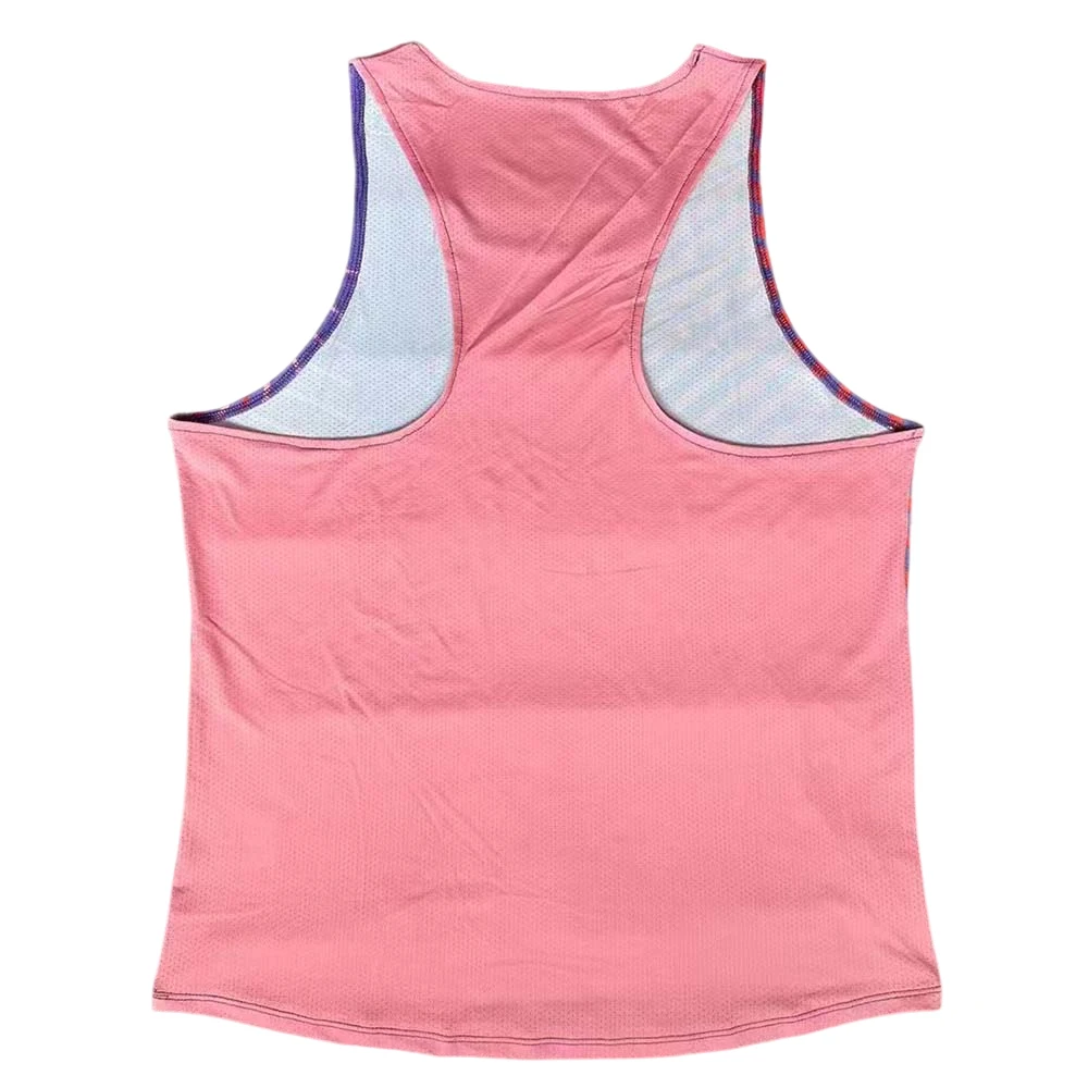 러닝 조끼 육상 탱크탑 스피드 피트니스 셔츠 민소매 남성 운동선수 트랙 필드 싱글렛