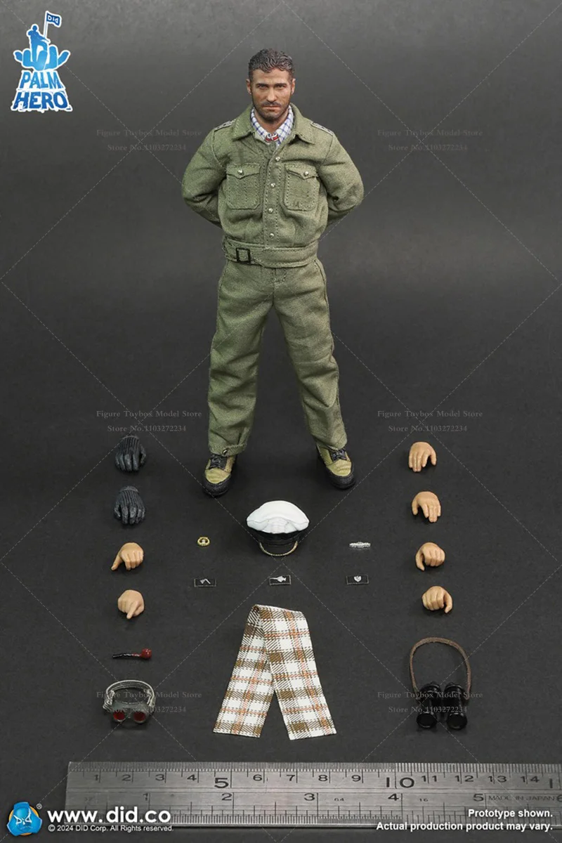 In Voorraad DID XD80026 1/12 Palm Hero Captain Heinrich Lehmann Beweegbare Man Action Figure Knappe Militaire 6 "Volledige Set soldaat