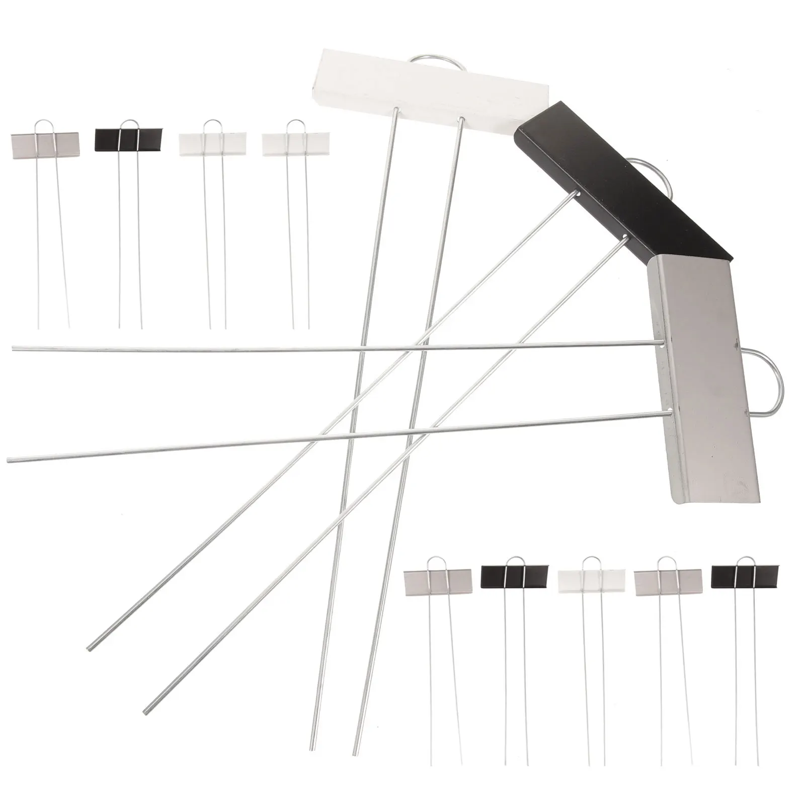 

12pcs Metal Plant Labels Waterproof Garden Signs 4 Black 4 White Stainless Steel Tags for Vegetables Long Lasting No Fading