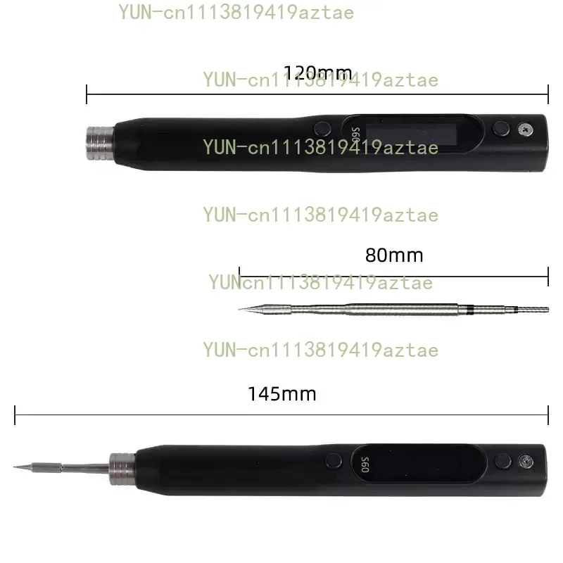 S60 Electric Soldering Iron Pen PDQC Compatible C210 Tip Precision Repair Tool for Electronic Component Assembly