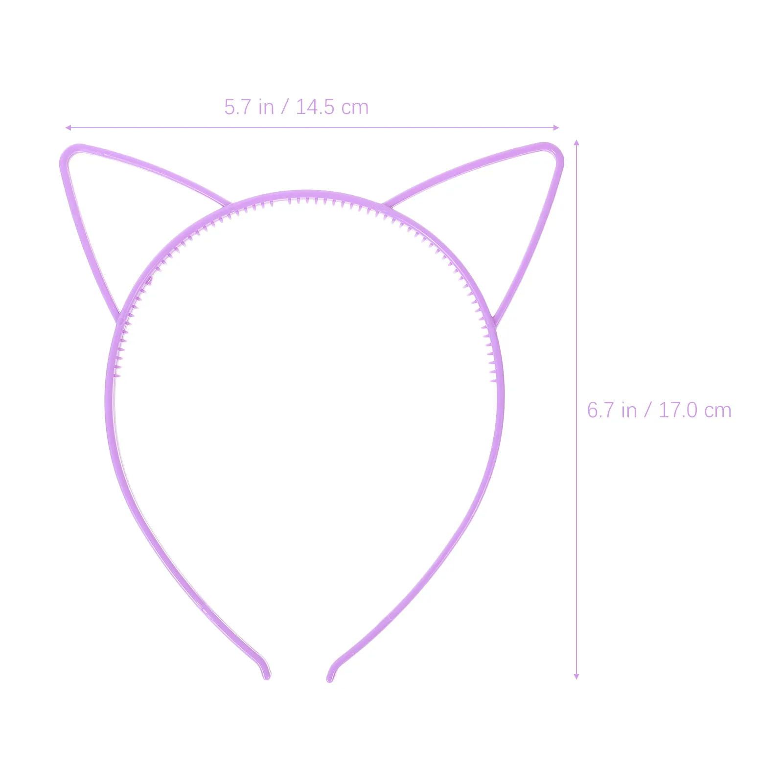 10Pcs Plastic Cat Ears Headband for Little Cute Animal Ears Hairband Decorative Party Cosplay Costume Theme Gathering