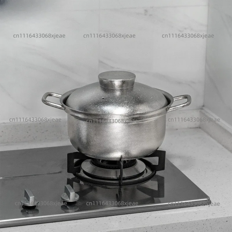 Pure titanium soup pot stew pot large capacity household soup cooking 3.5L thickened 3MM cooking pot