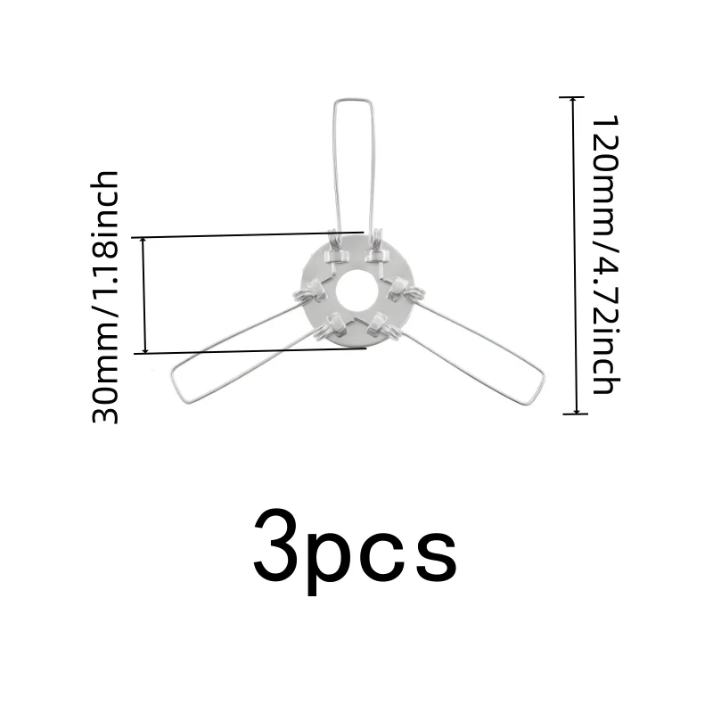 3 pcs 120mm-Fork Lamp Spring Clips with-Fork Stable Design, Multipurpose, Versatile, Practical, Reliable
