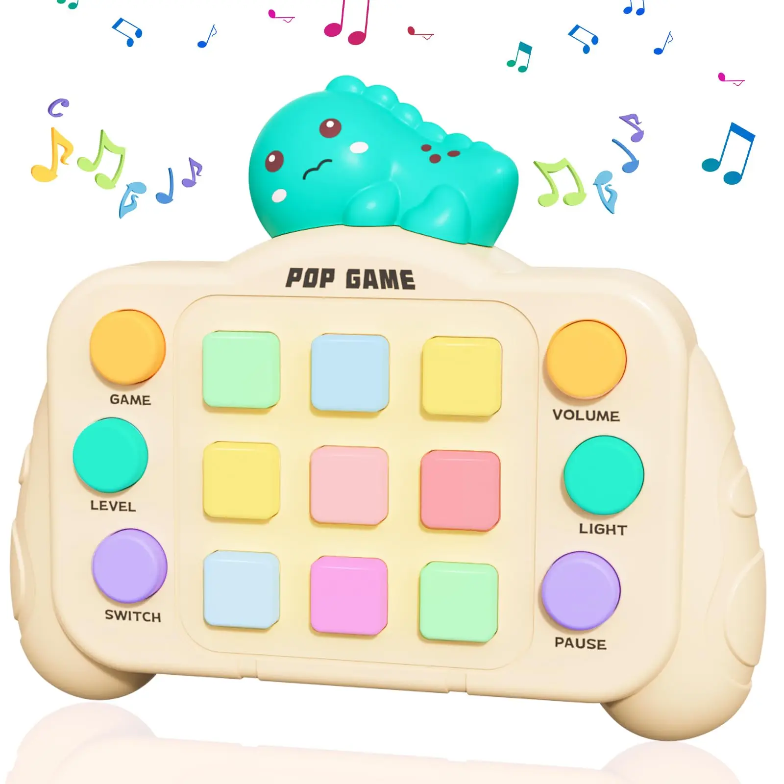 Upgraded Electronic Pop Light Quick Push Game Console Toys for Kids Adult Fidget Anti Stress Relief Toy Interactive Game Machine