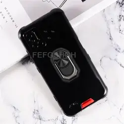 For Umidigi Bison 2021 Back Case Finger Ring Soft TPU Silicone Case For Umidigi Bison 6.3